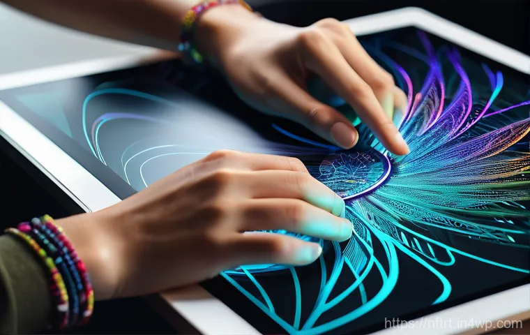 NFT 아트 만들기 위한 필수 도구 - **Prompt:** A bustling, futuristic NFT marketplace, depicted as a grand digital gallery space filled...