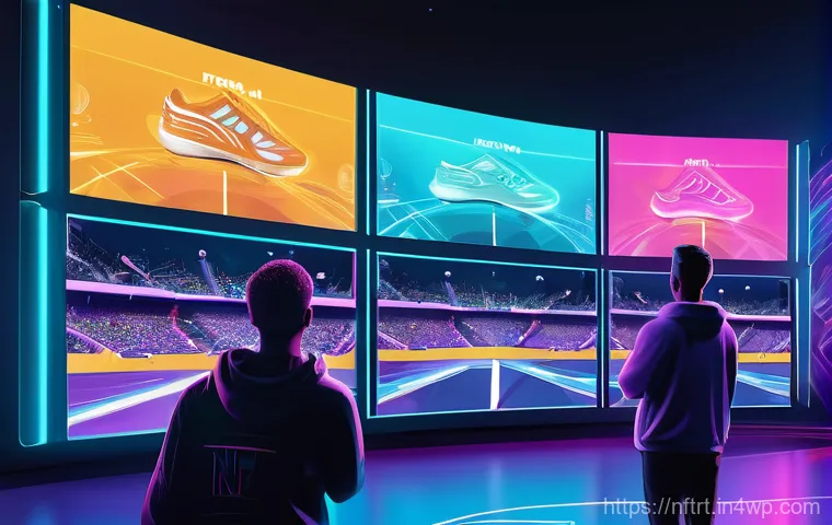 NFT 예술 시장의 최근 트렌드 - An immersive, futuristic virtual art gallery. Diverse people, ranging from young adults to older ind... NFT 예술 시장의 최근 트렌드 - An immersive, futuristic virtual art gallery. Diverse people, ranging from young adults to older ind...